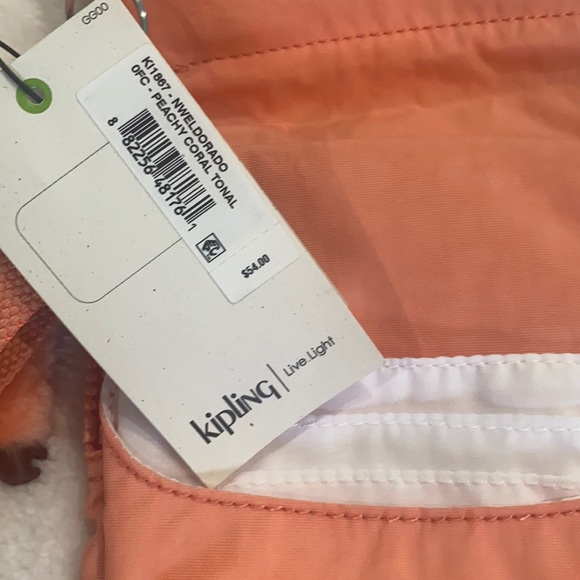 🆕🍑Kipling El Dorado, Peachy Coral Tonal 🍑 - Picture 7 of 7